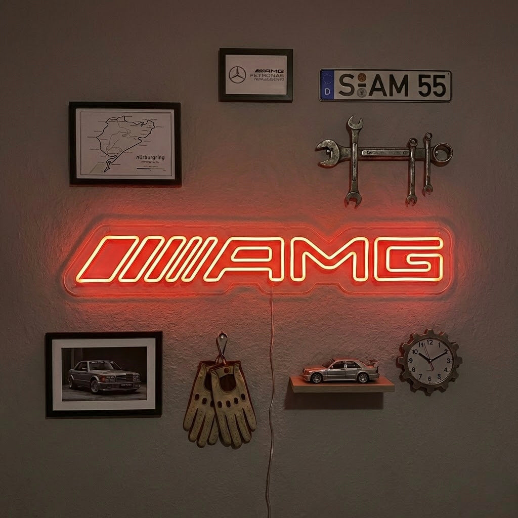 Powerful Sports Car Neon Sign