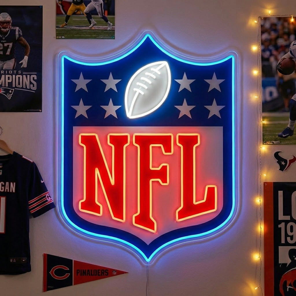 American Football Badge Neon Sign
