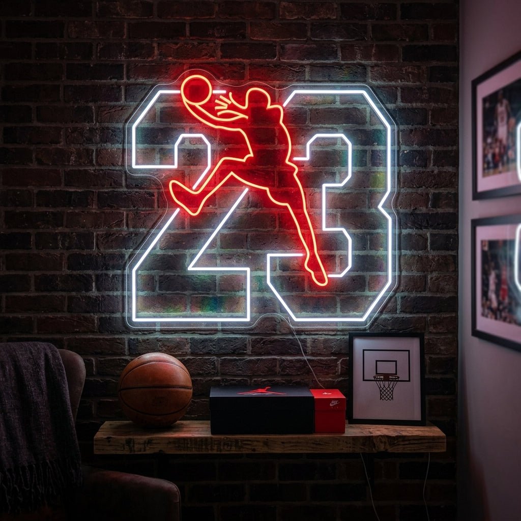 Basketball Dunk Player Neon Sign