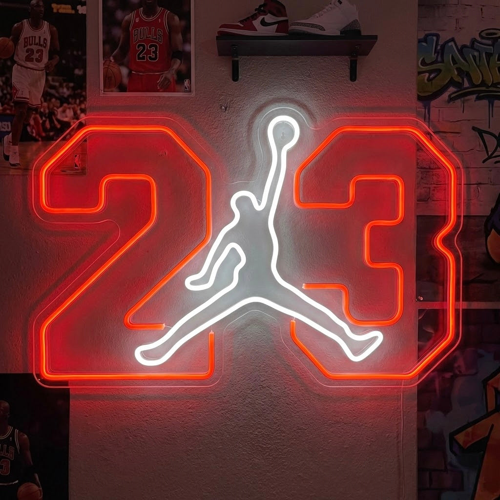 Basketball Jump Dunk Neon Sign