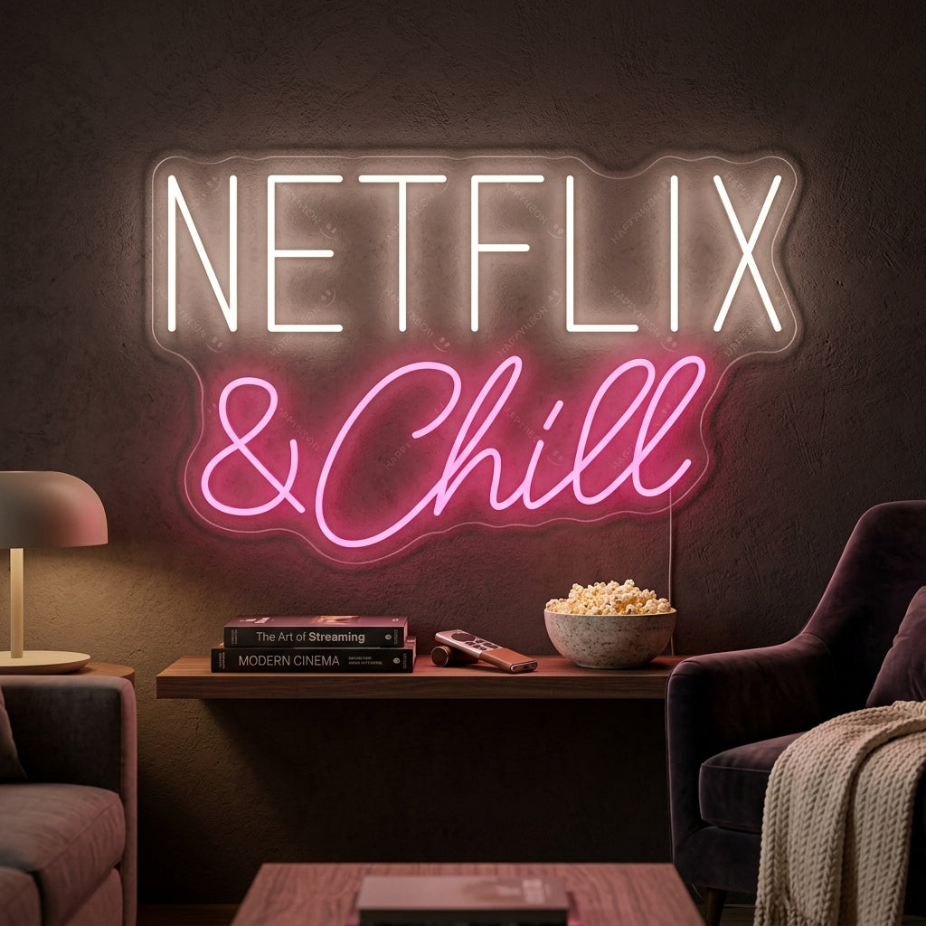 TV &amp; Chill Neon Sign