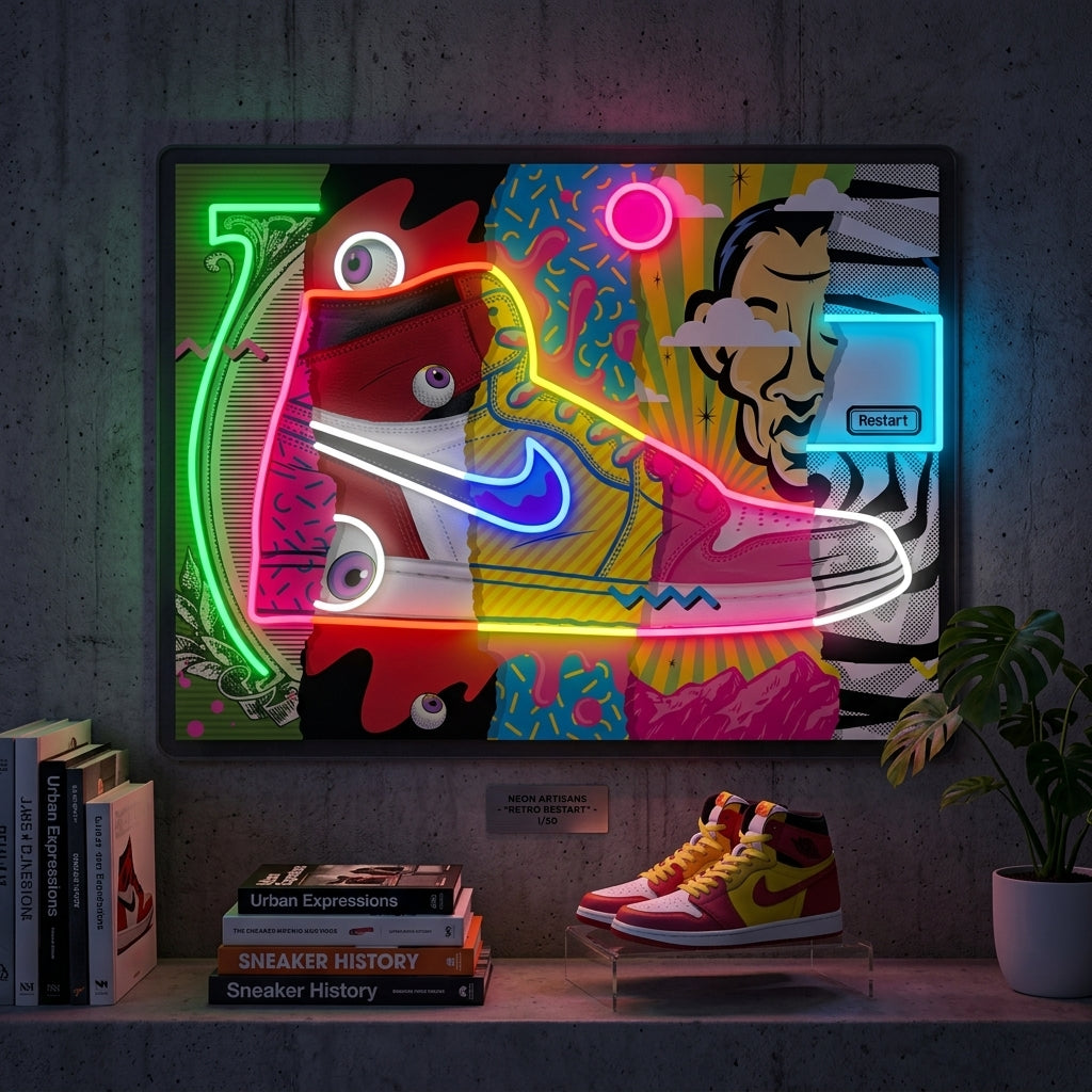Sneaker Pop Art LED Neon Sign