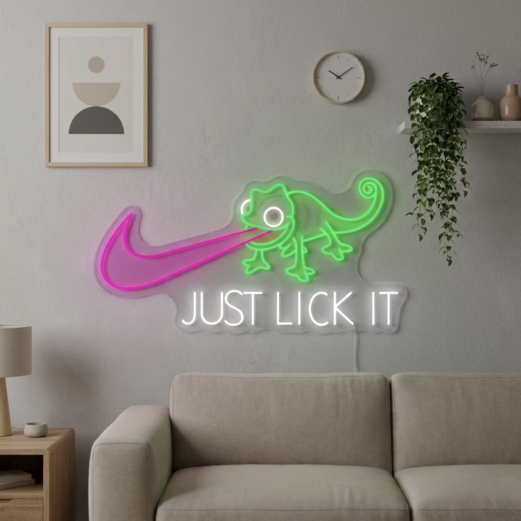 Playful Tongue LED Neon Sign