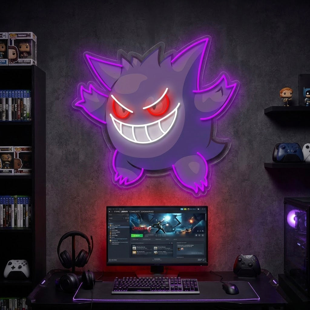 Gaming Monster UV Printed LED Neon Sign