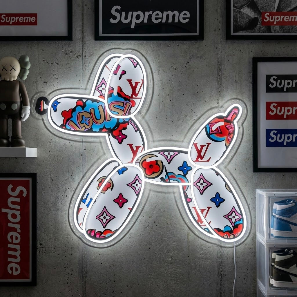 Balloon Dog Pop Art LED Neon Sign