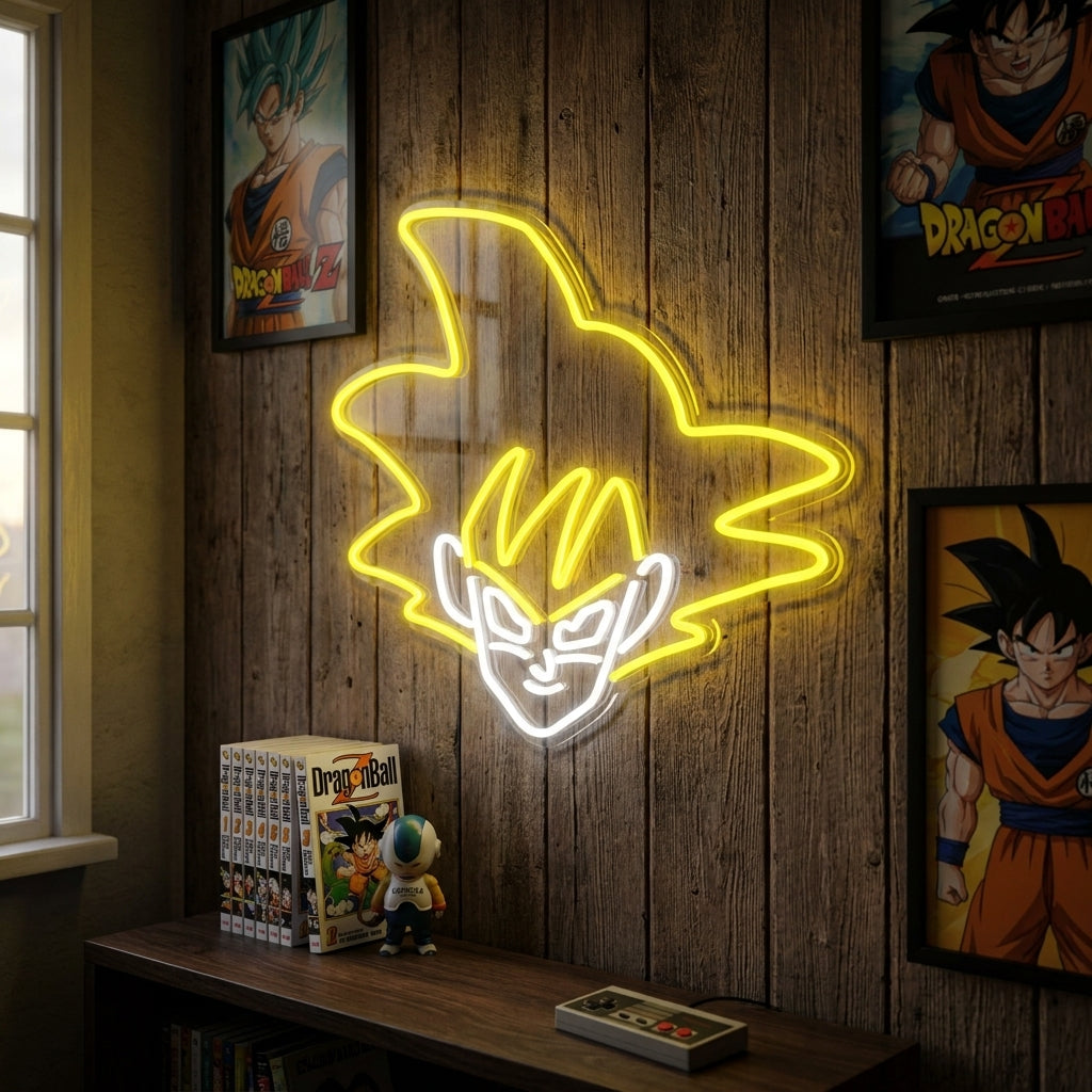 Fantasy Anime Warrior Neon Sign