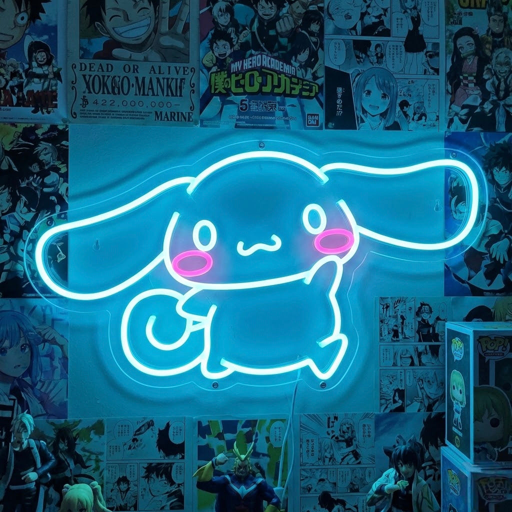 Cute Anime Puppy Neon Sign
