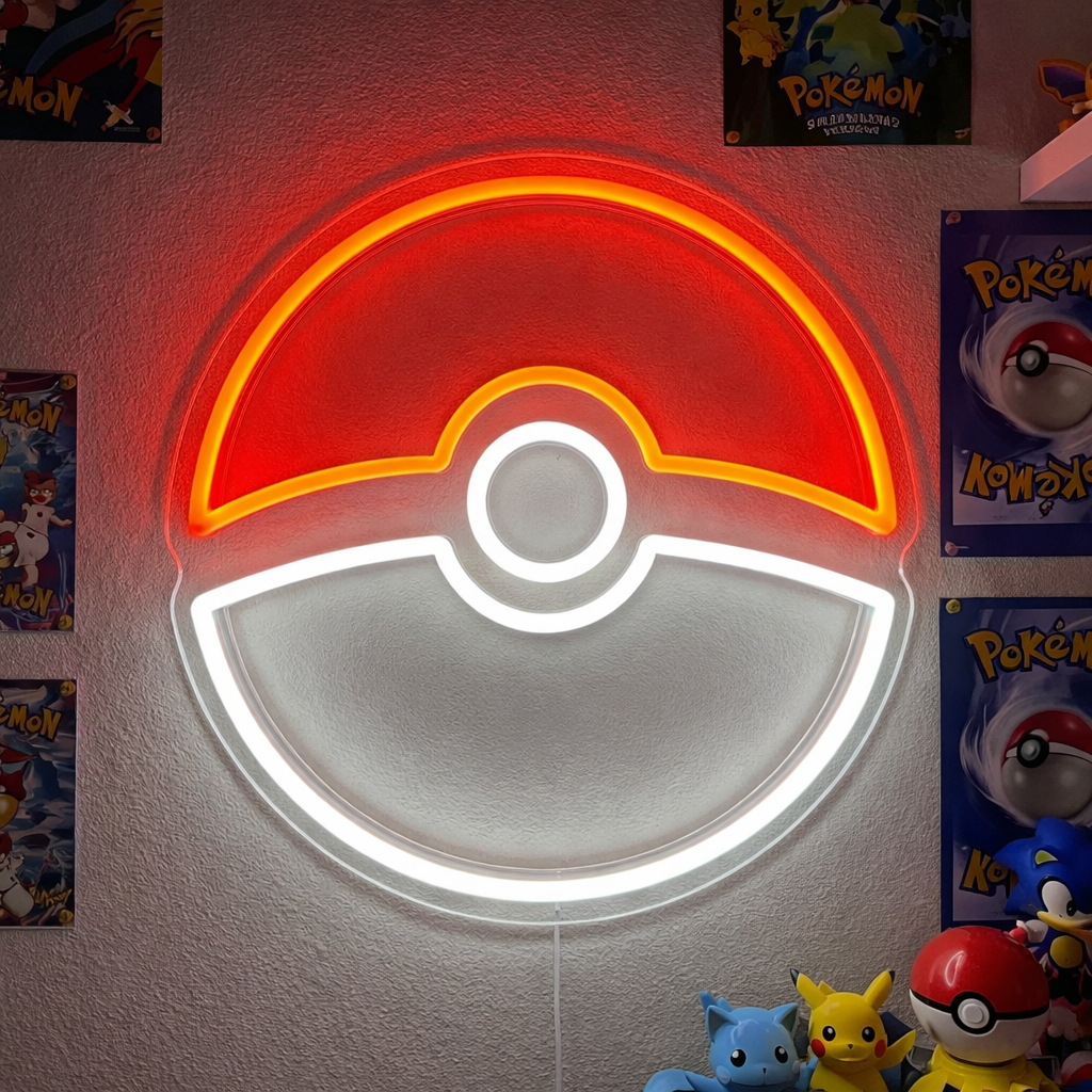 Round Gaming Ball Neon Sign