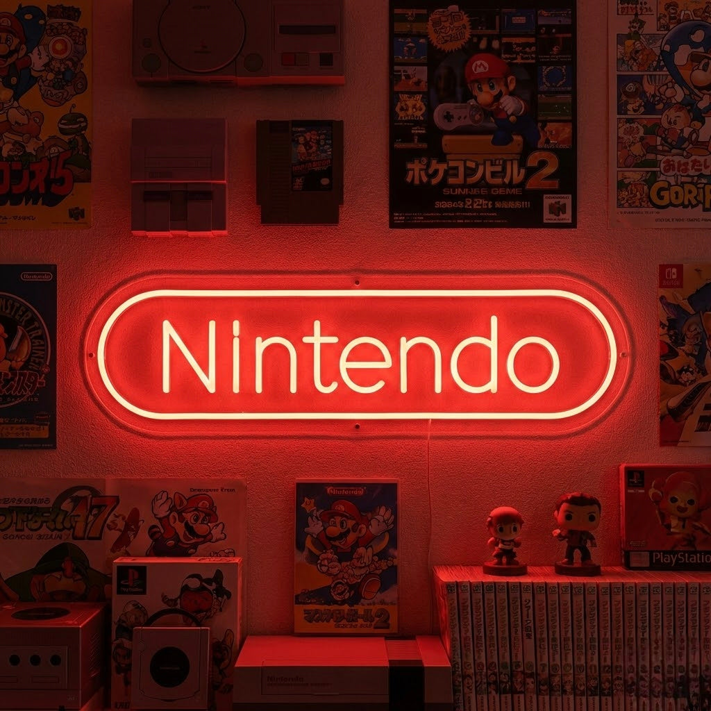 Retro Gaming Room Wall Neon Sign