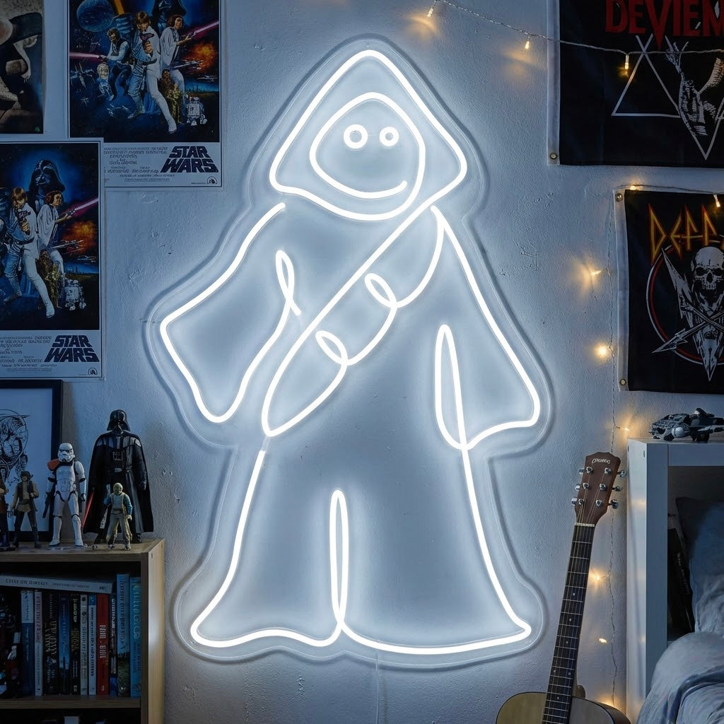 Desert Scavenger Character Neon Sign