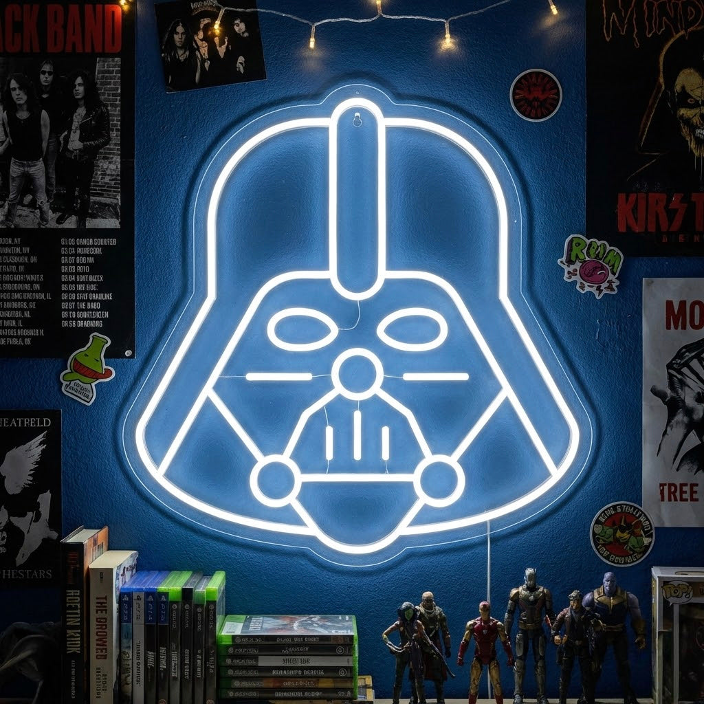 Dark Helmet Villain Neon Sign