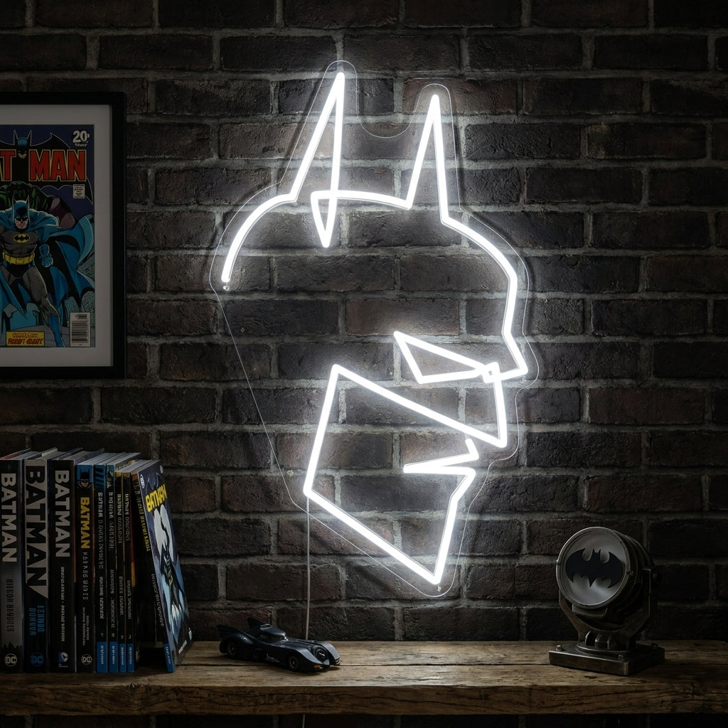 Bat Head Outline Neon Sign