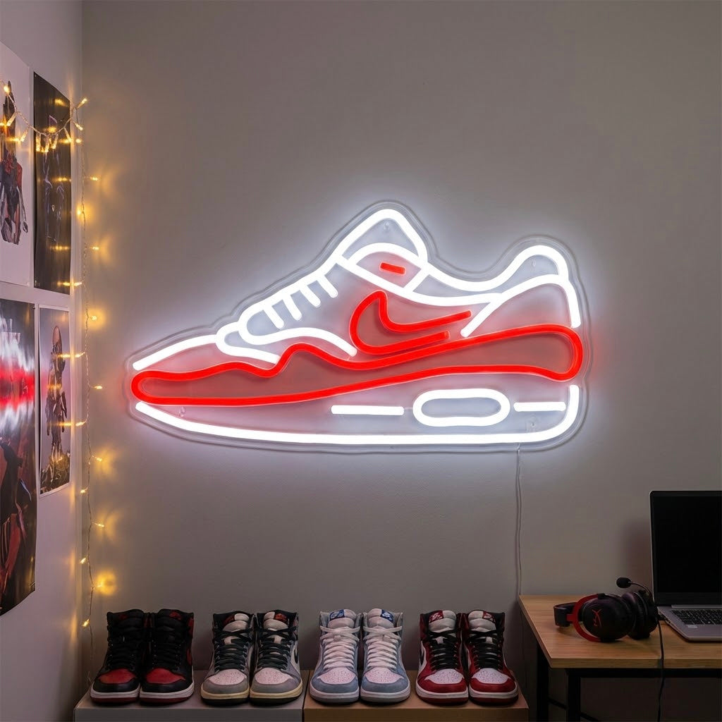 Air Cushion Sports Sneaker Neon Sign