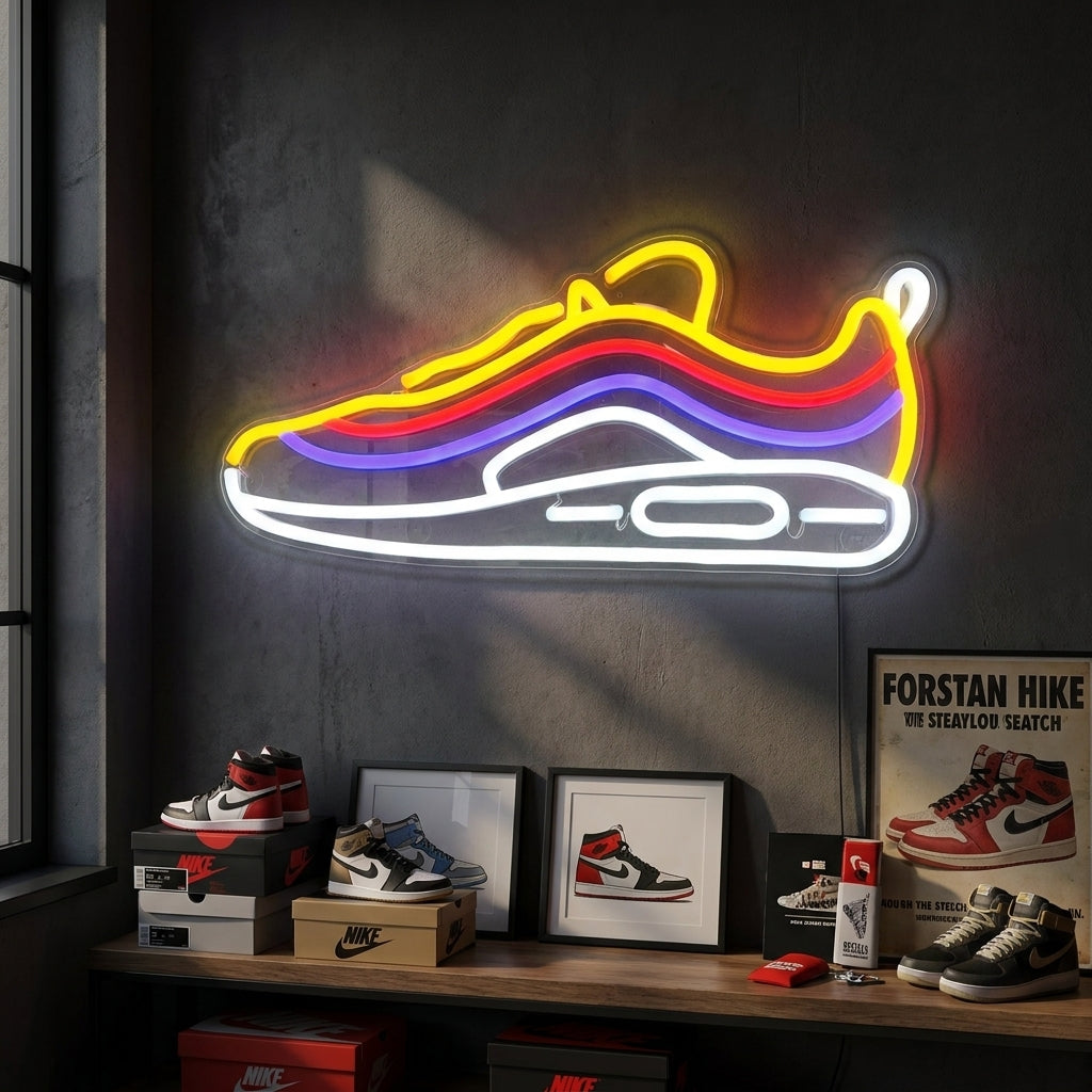 Retro Running Sneaker Neon Sign