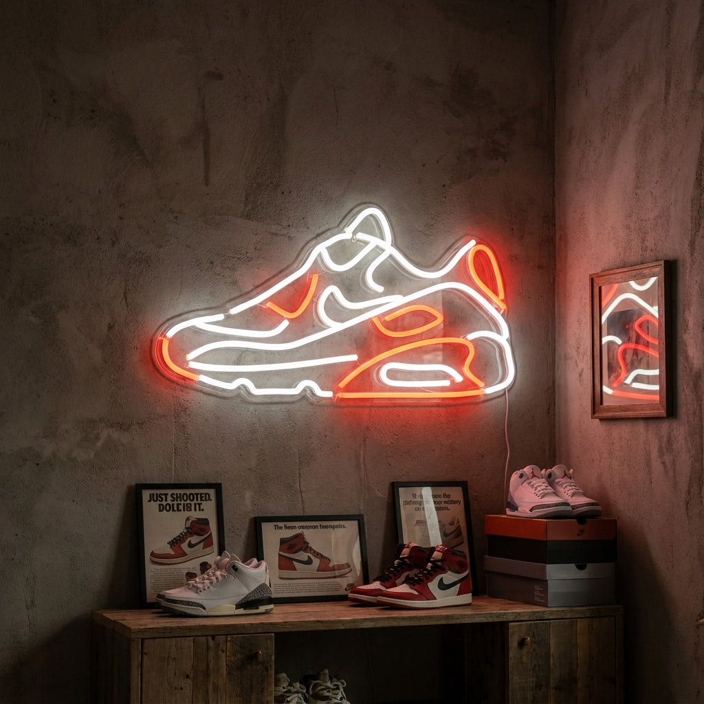 Classic Running Sneaker Neon Sign