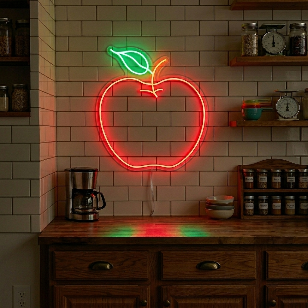 Apple Fruit Neon Sign
