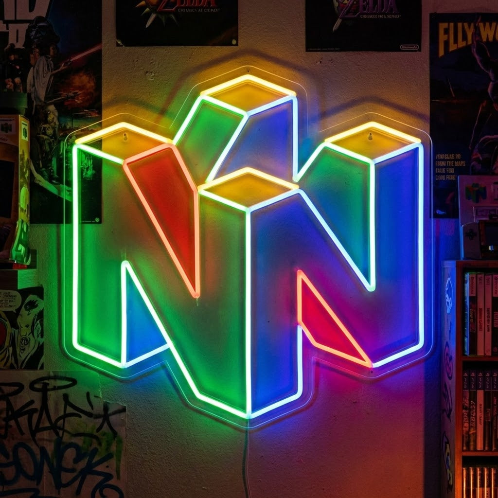 Retro Gaming Console Neon Sign