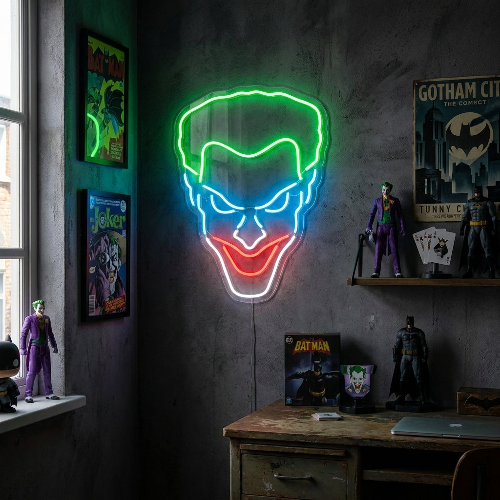 Dark Villain Grin Neon Sign