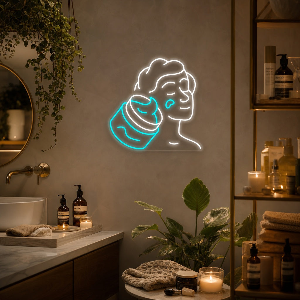 "Hygiene Skin Care" Neon Sign