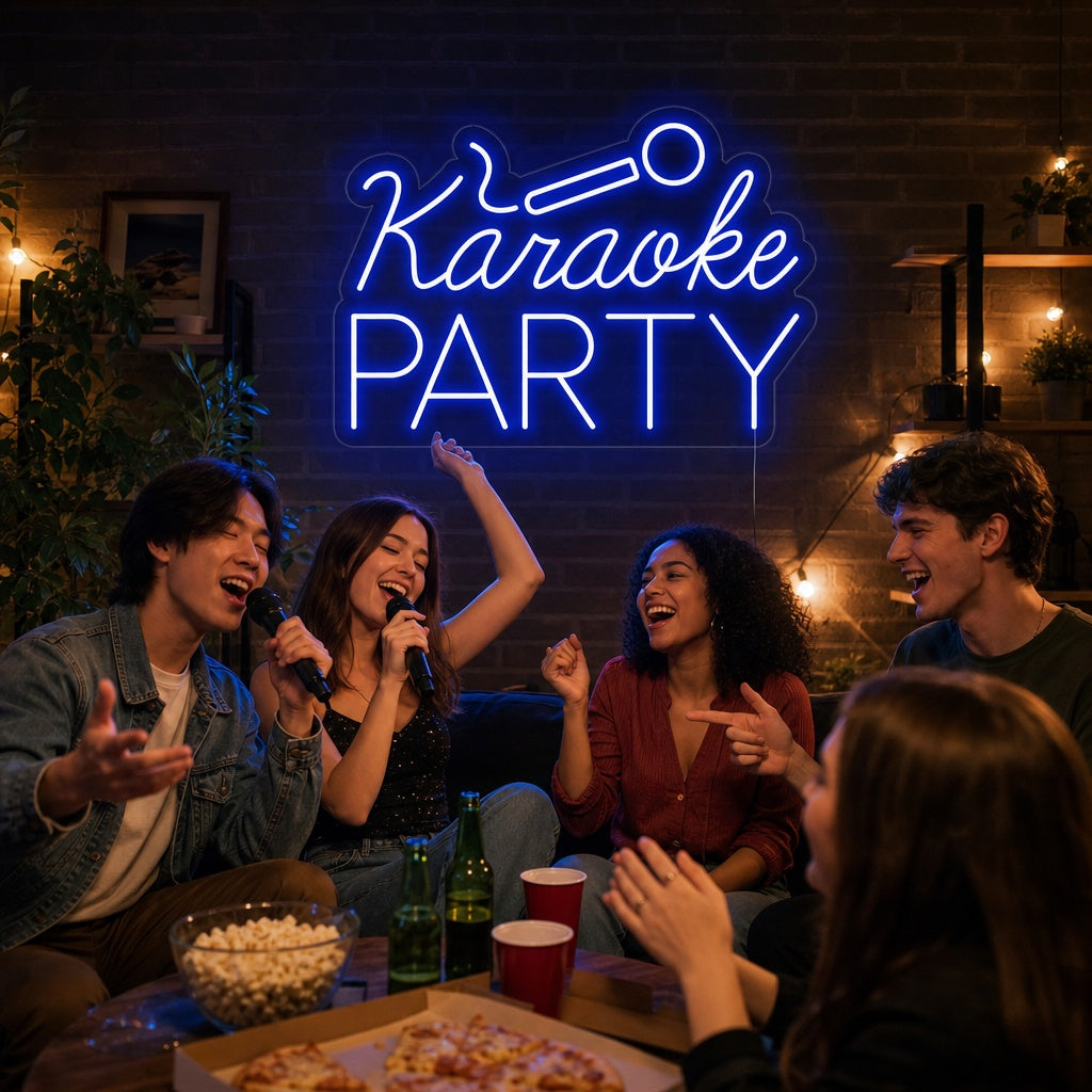 "Karaoke Party" Neon Sign