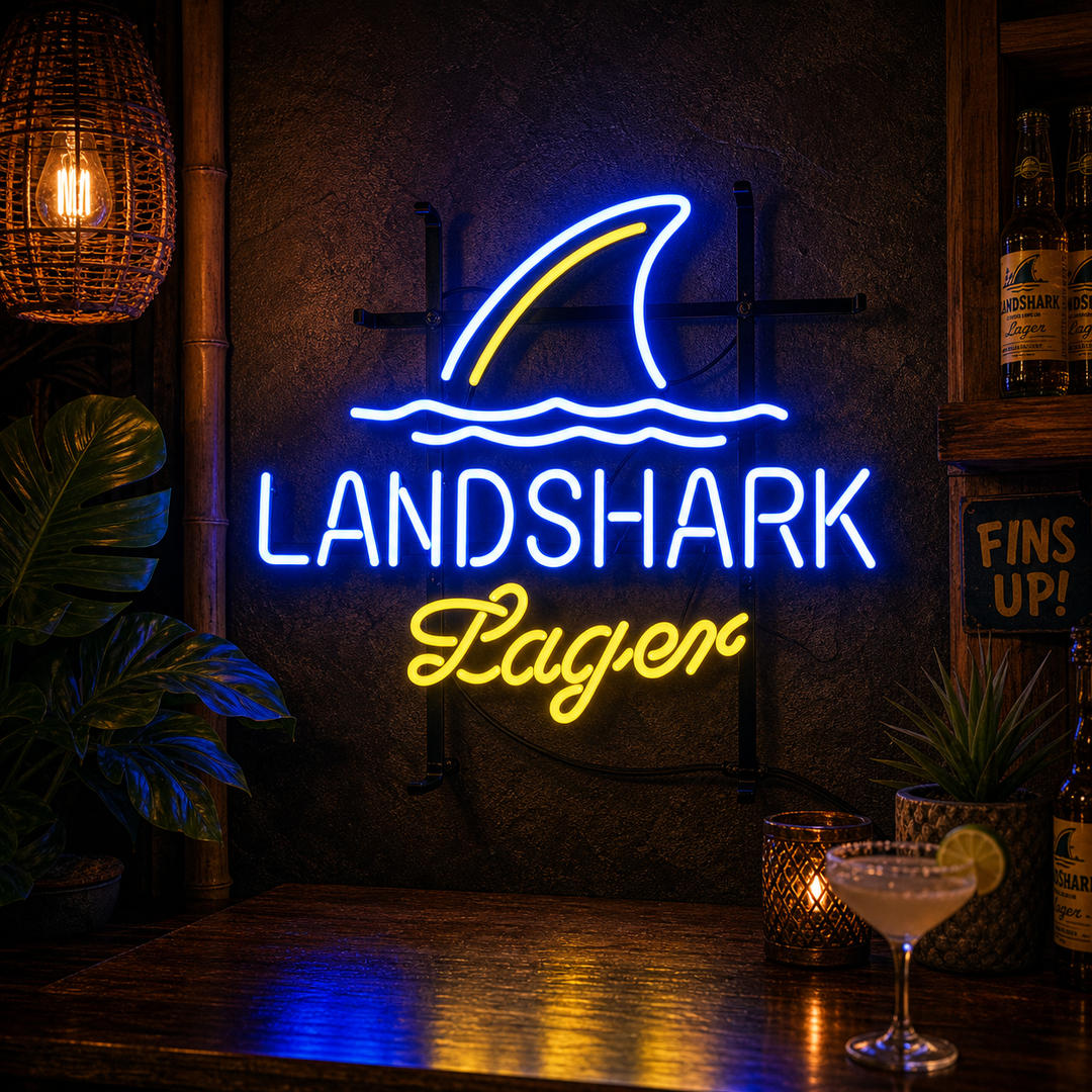 Landshark Lager Beer Neon Sign