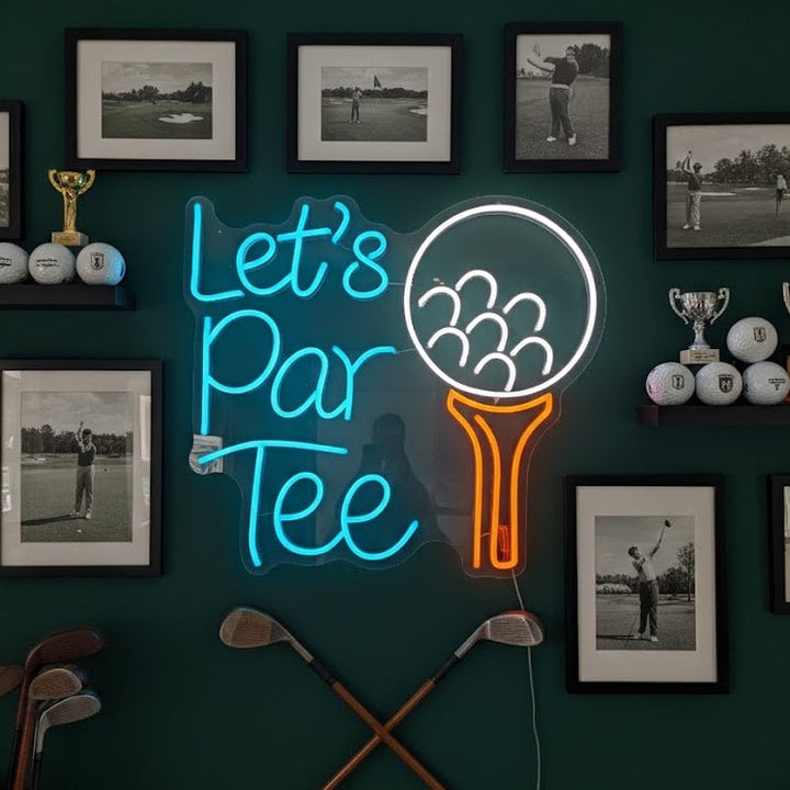 "Lets Par Tee Golf Sport" Neon Sign