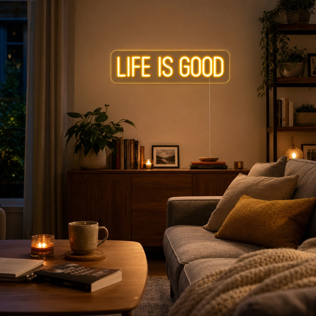 "Life is Good" Neon Sign