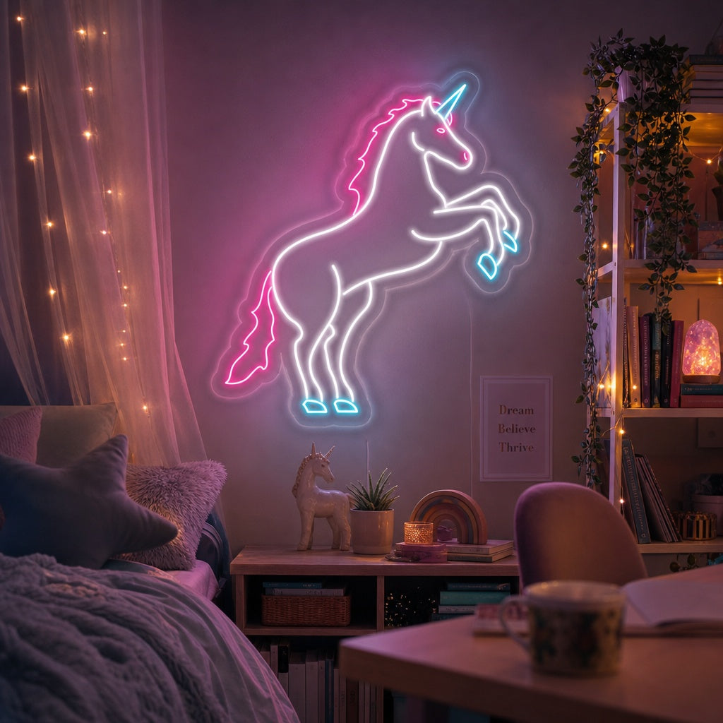 "Magical Unicorn Horse" Neon Sign