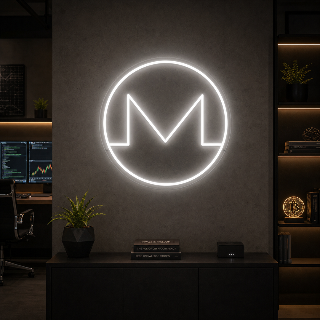 "Monero XMR Crypto" Neon Sign