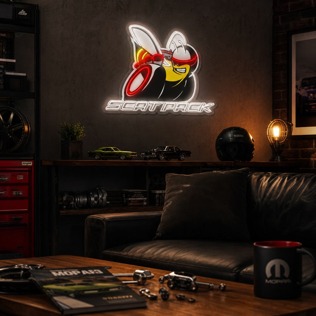 "Mopar" UV Print LED Neon Sign
