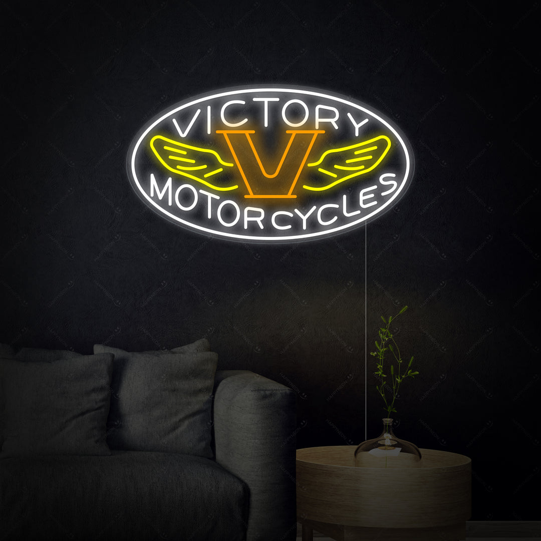 "Motorcycles Victory" Neon Sign