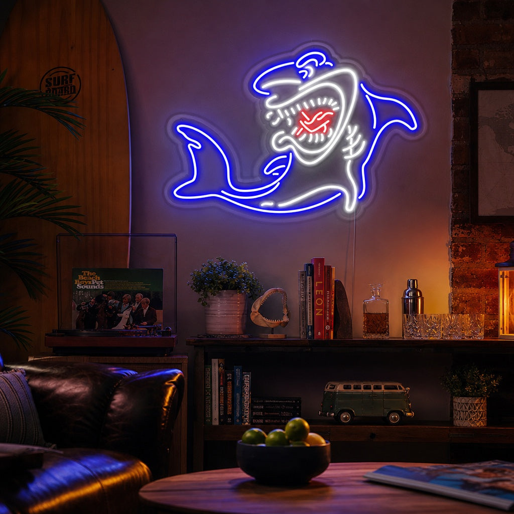 "New Shark" Neon Sign