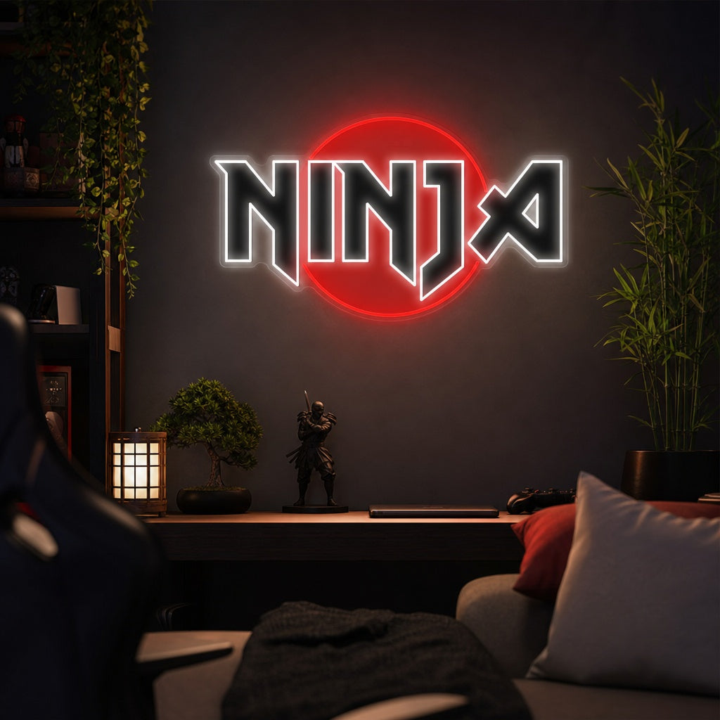 Ninja Neon Sign, Japanese Neon Light