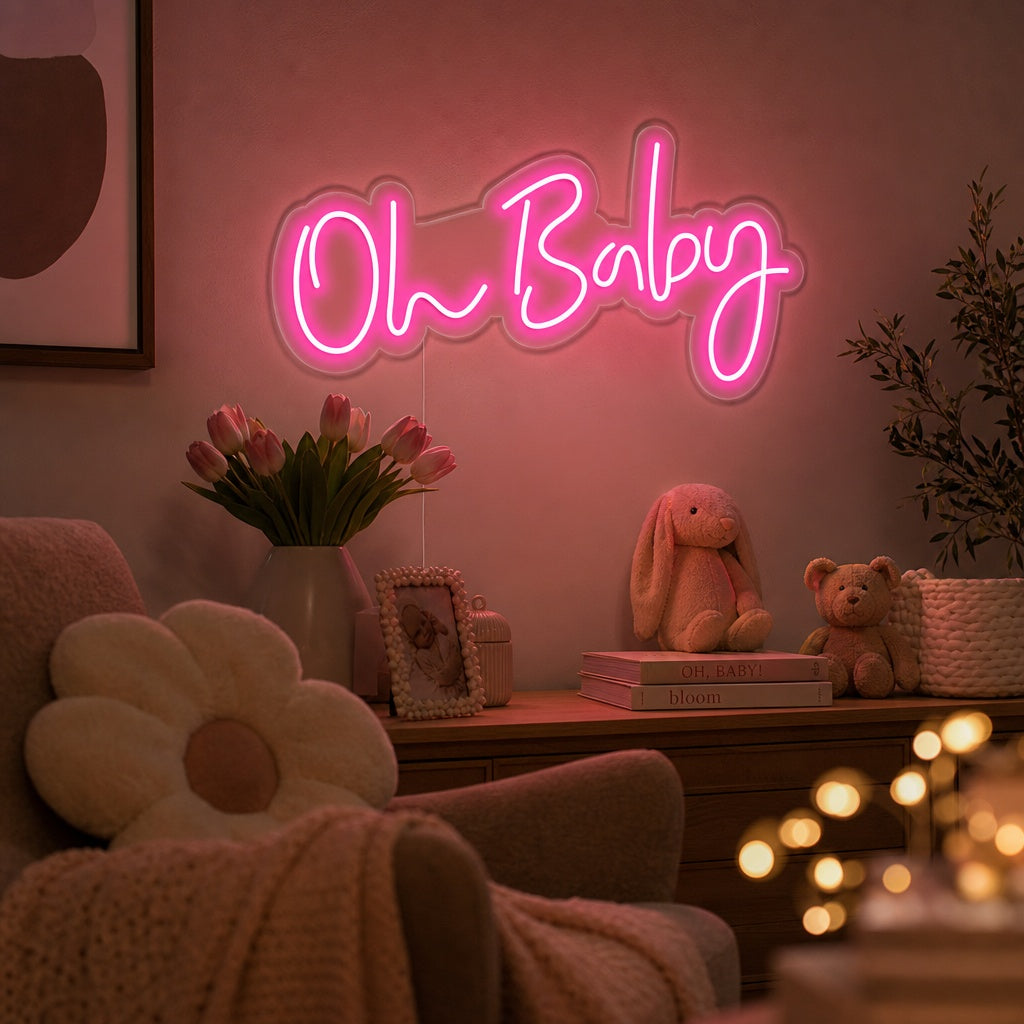"Oh Baby" Neon Sign
