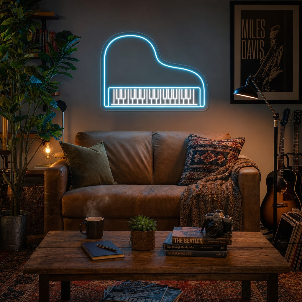 "Piano" Neon Sign