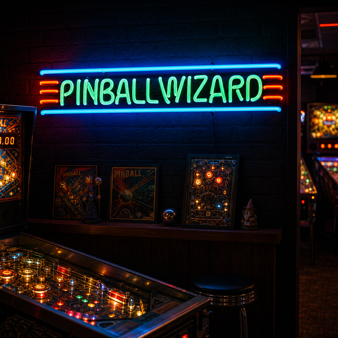"Pinball Wizard" Neon Sign