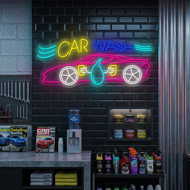 "Car Wash" Neon Sign