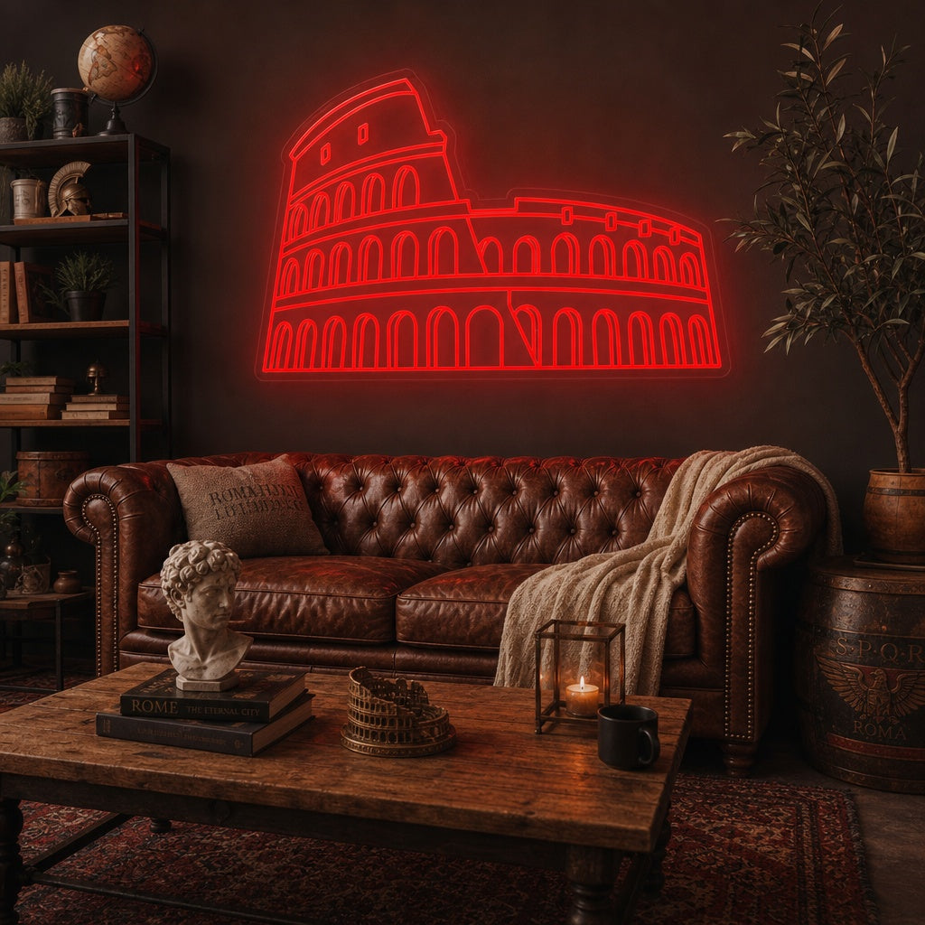 "Rome Colosseum" Neon Sign