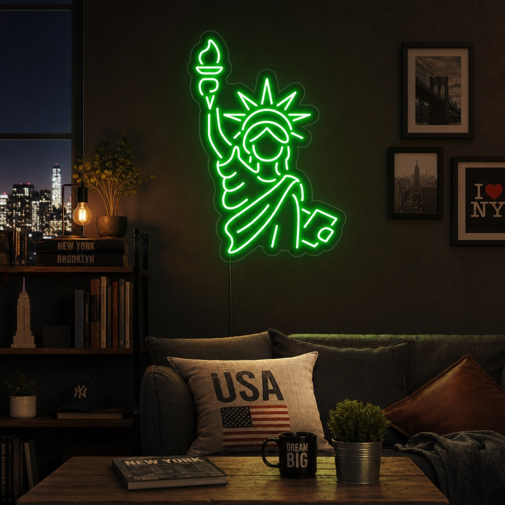 "Statue of Liberty" Neon Sign