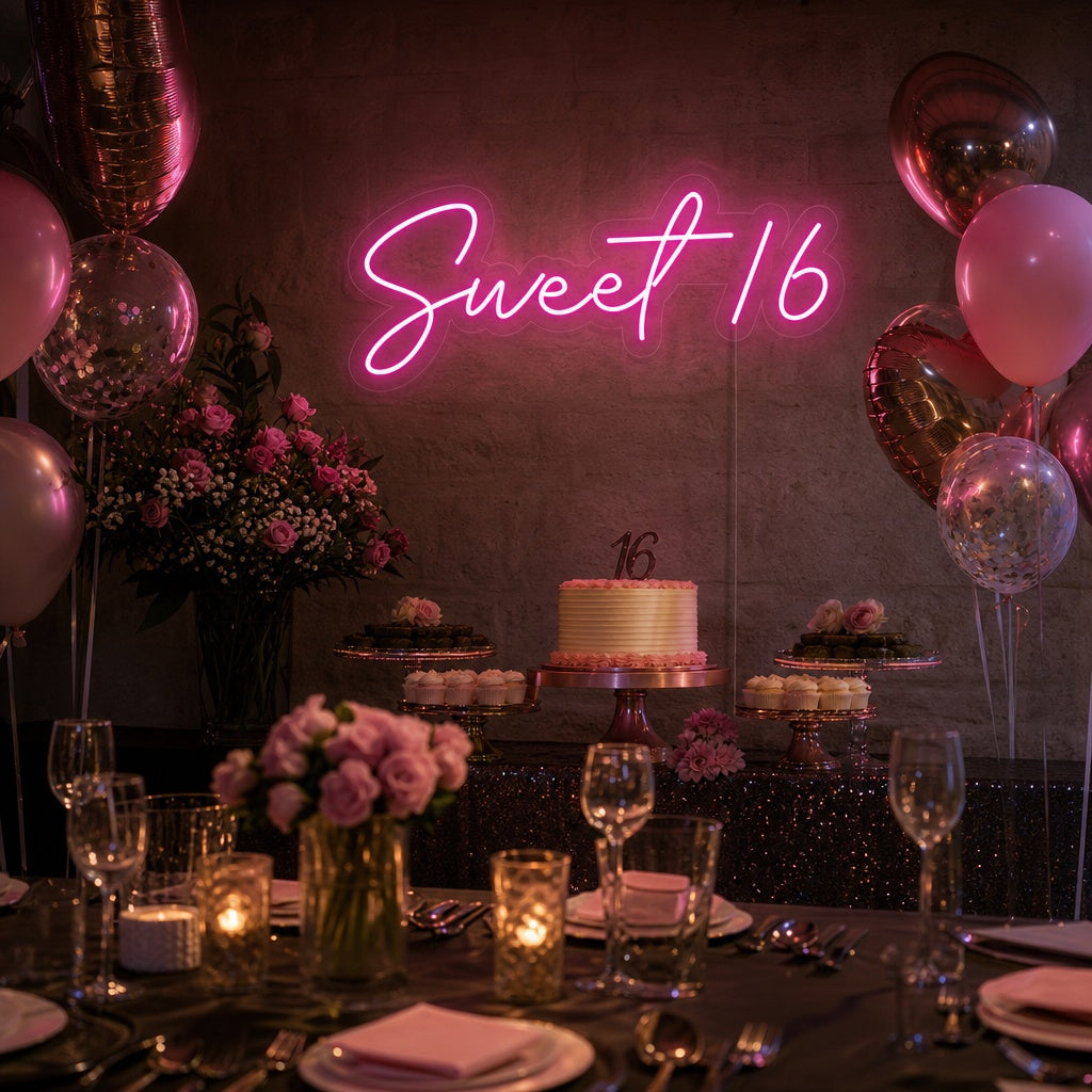 "Sweet 16" Neon Sign
