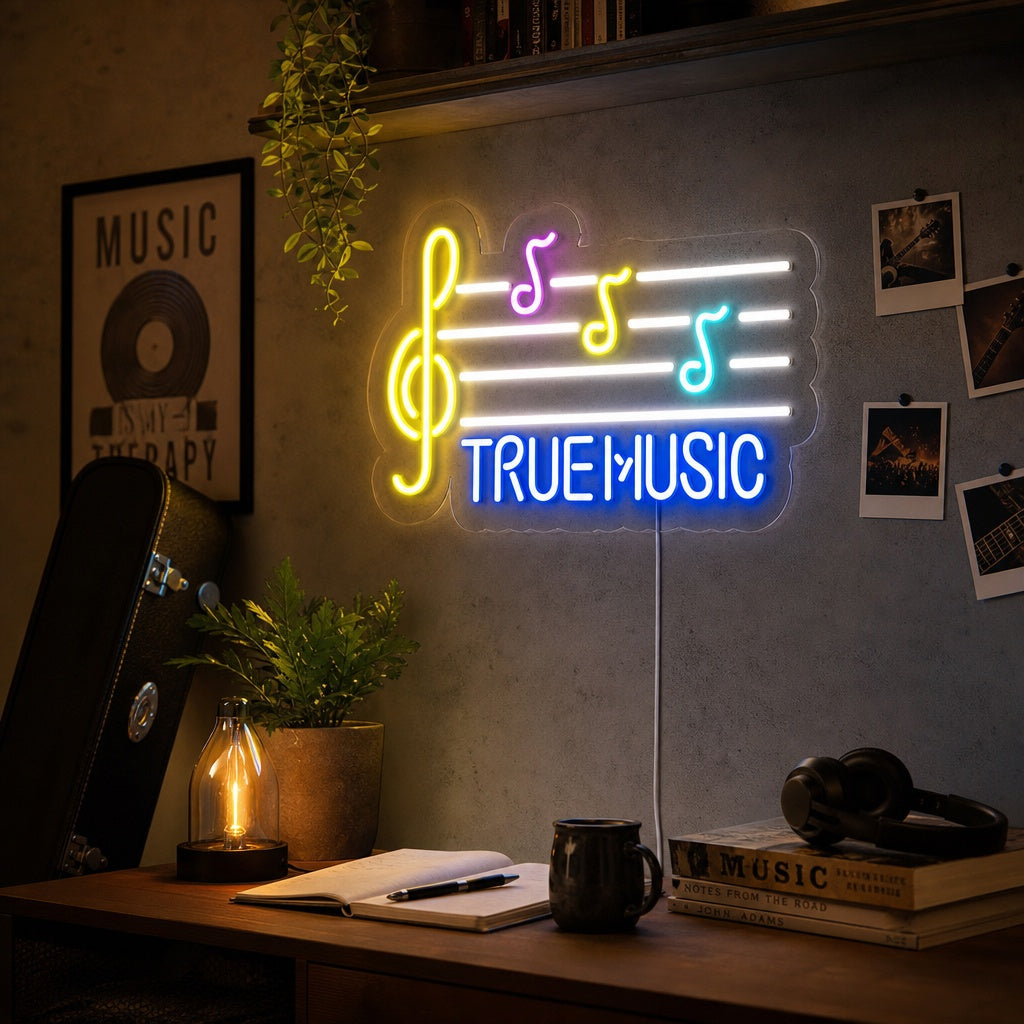 "True Music" Neon Sign