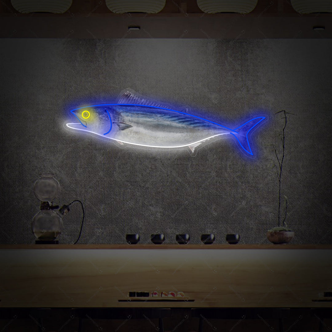 Tuna Fish Neon Sign, Japanese Restaurant Decor