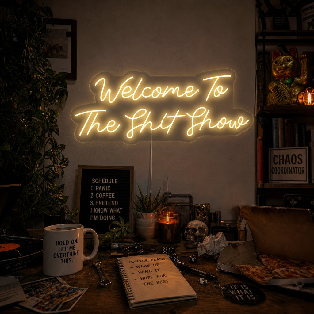 "Welcome To The Shit Show" Neon Sign