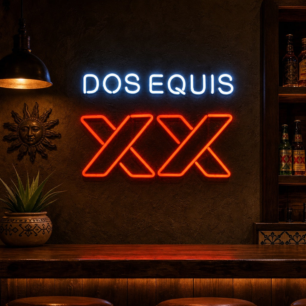 "Xx Dos Equis" Neon Sign