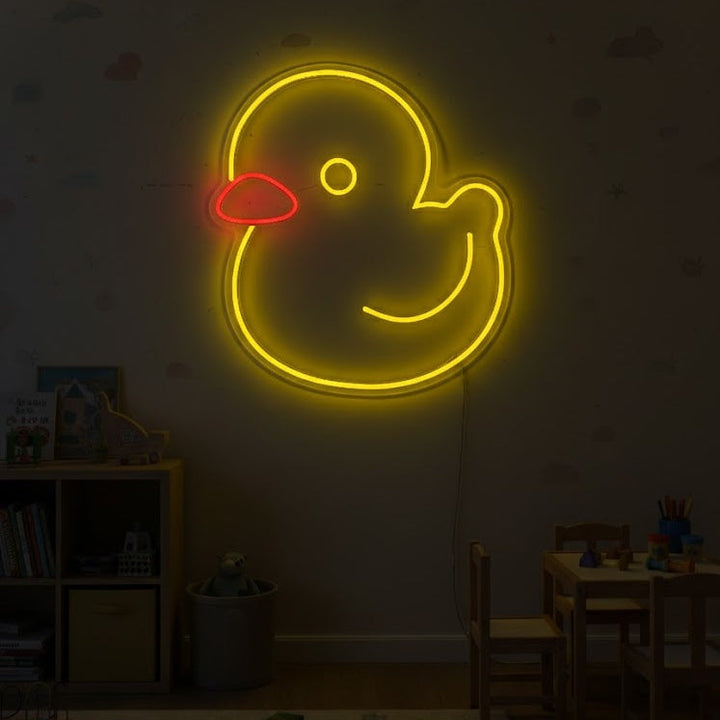 "Yellow Duck, Kids Room Decor" Neon Sign