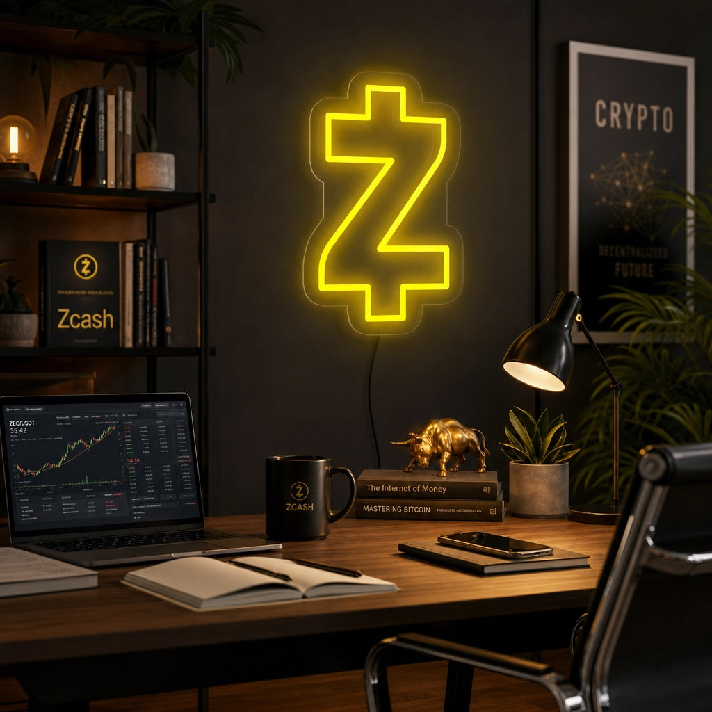 "Zcash ZEC" Neon Sign