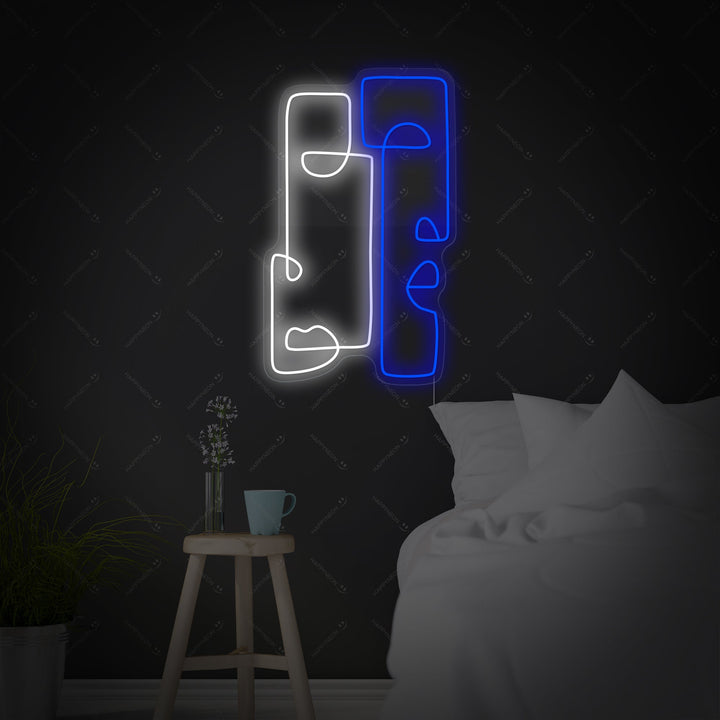 "Abstract Totem" Neon Sign