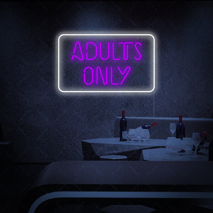 "Adult Only" Neon Sign