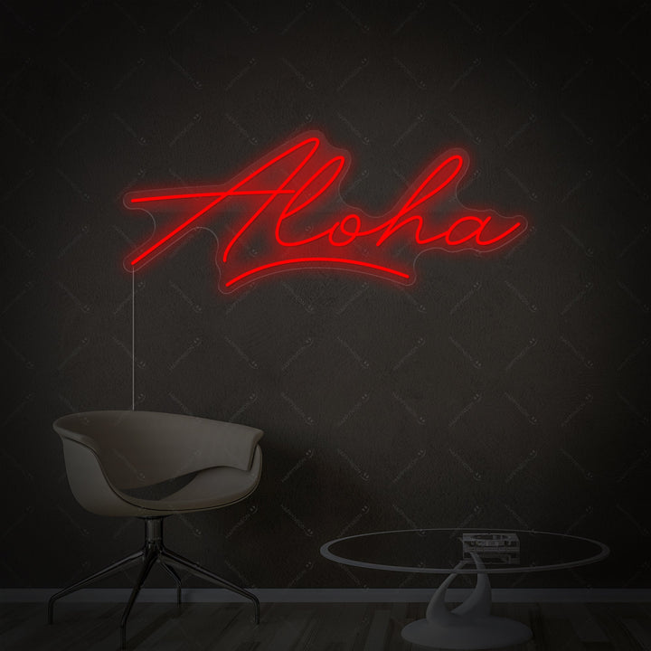 "Aloha" Neon Sign