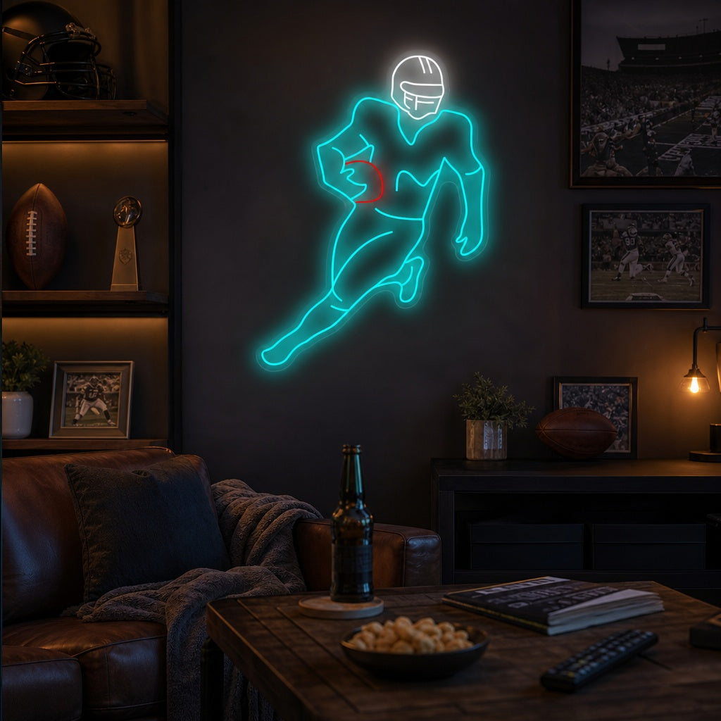 "American Football Player" Neon Sign